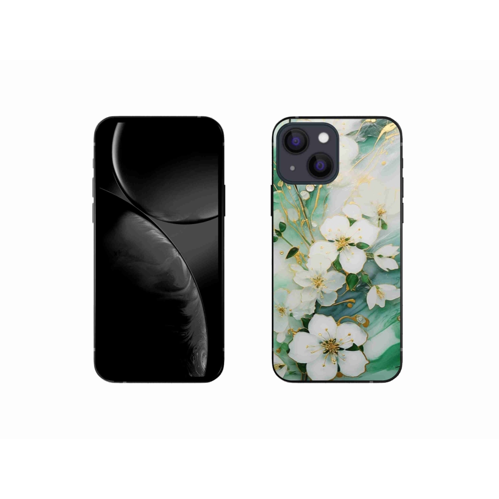 Gélový kryt mmCase na iPhone 13 Mini - nežné kvety