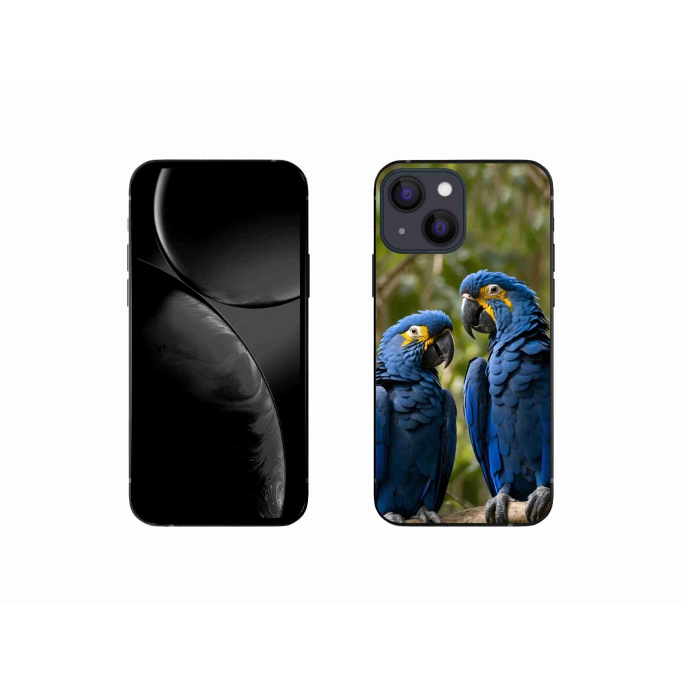 Gélový kryt mmCase na iPhone 13 Mini - papagájové duo