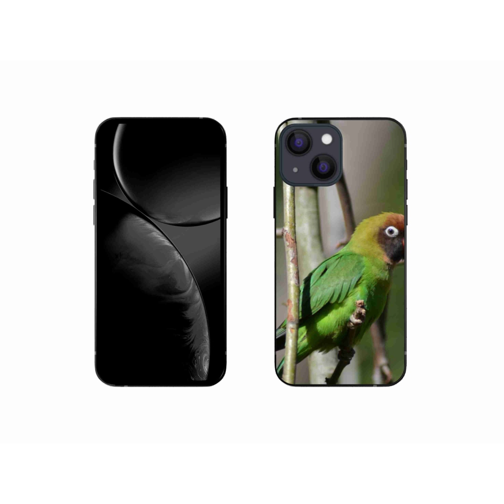 Gélový kryt mmCase na iPhone 13 Mini - papagáj agapornis