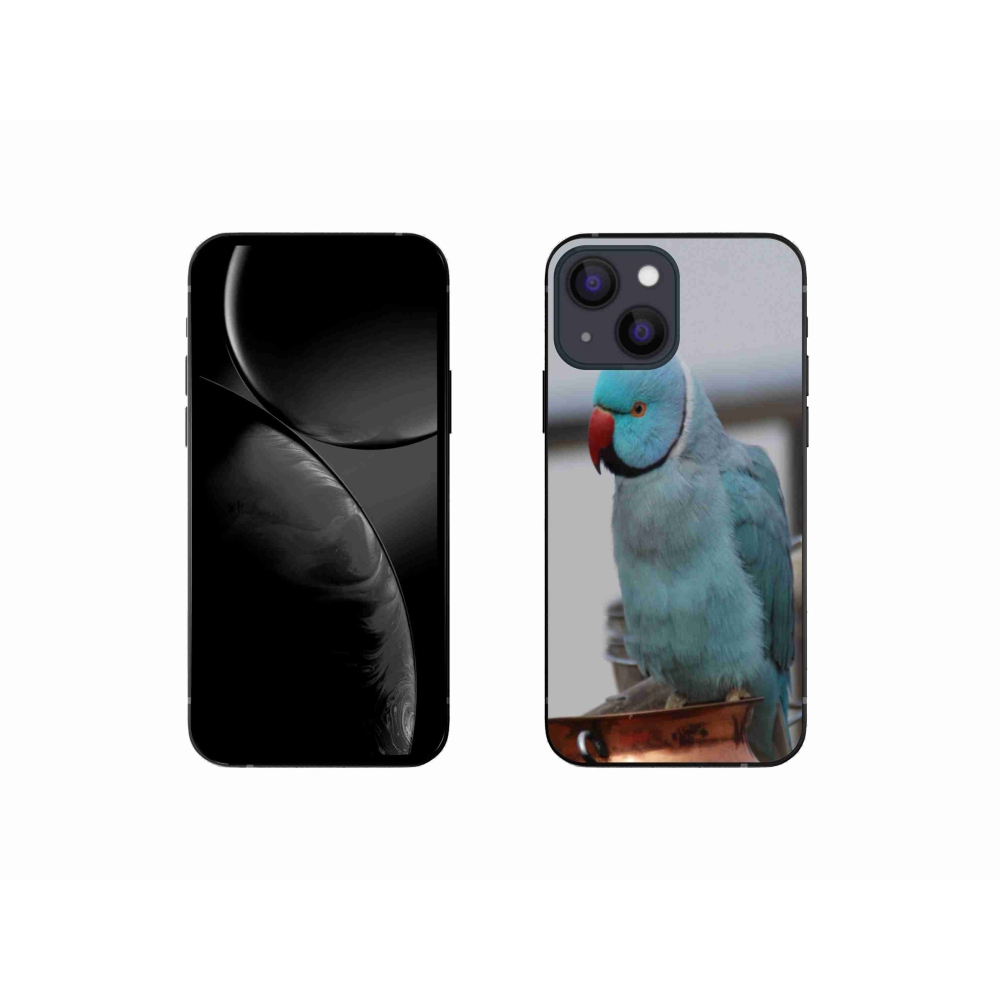 Gélový kryt mmCase na iPhone 13 Mini - papagáj alexander modrý