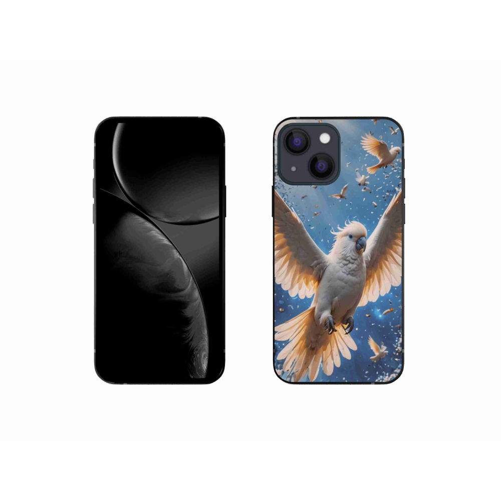 Gélový kryt mmCase na iPhone 13 Mini - papagáj kakadu