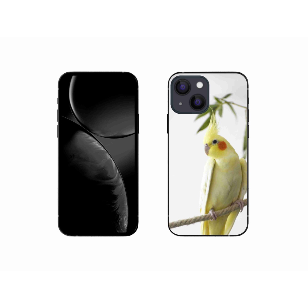 Gélový kryt mmCase na iPhone 13 Mini - papagáj korela chocholatá