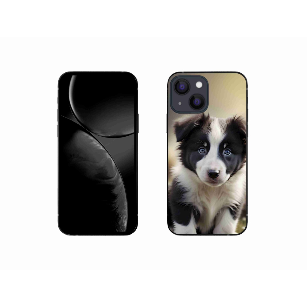 Gélový kryt mmCase na iPhone 13 Mini - roztomilá border kólia
