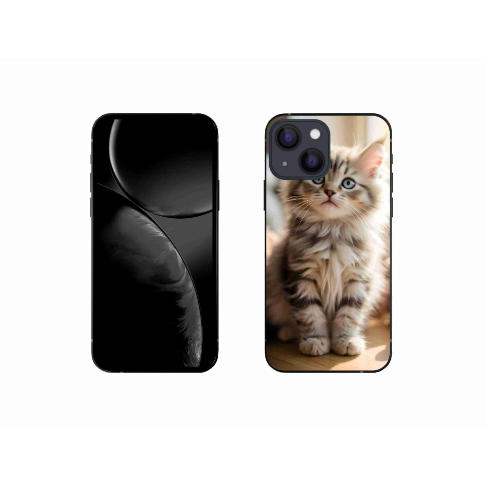 Gélový kryt mmCase na iPhone 13 Mini - roztomilé mačiatko 10