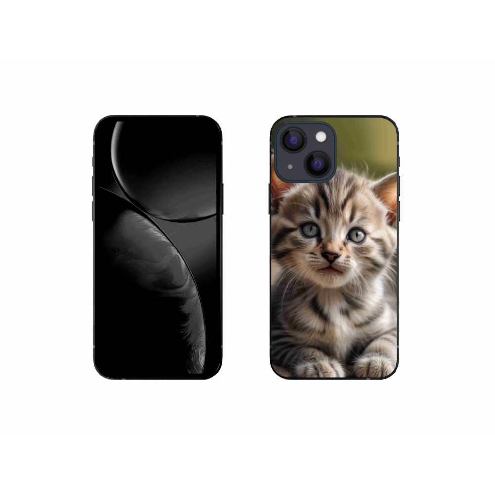 Gélový kryt mmCase na iPhone 13 Mini - roztomilé mačiatko 9