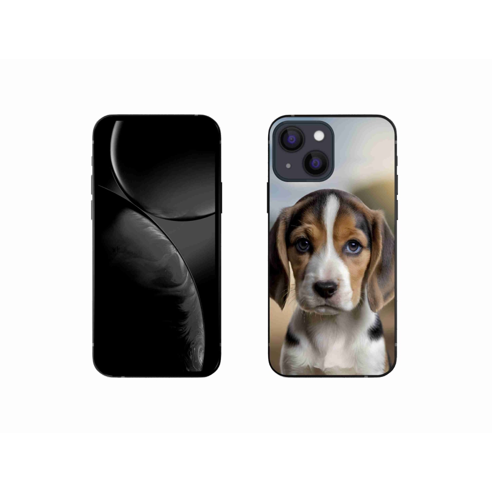 Gélový kryt mmCase na iPhone 13 Mini - roztomilý bígl