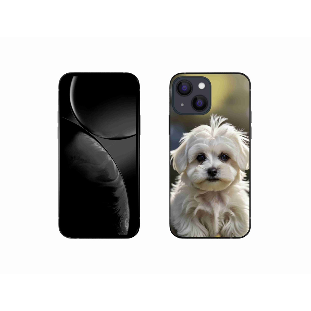Gélový kryt mmCase na iPhone 13 Mini - roztomilý maltézsky psík