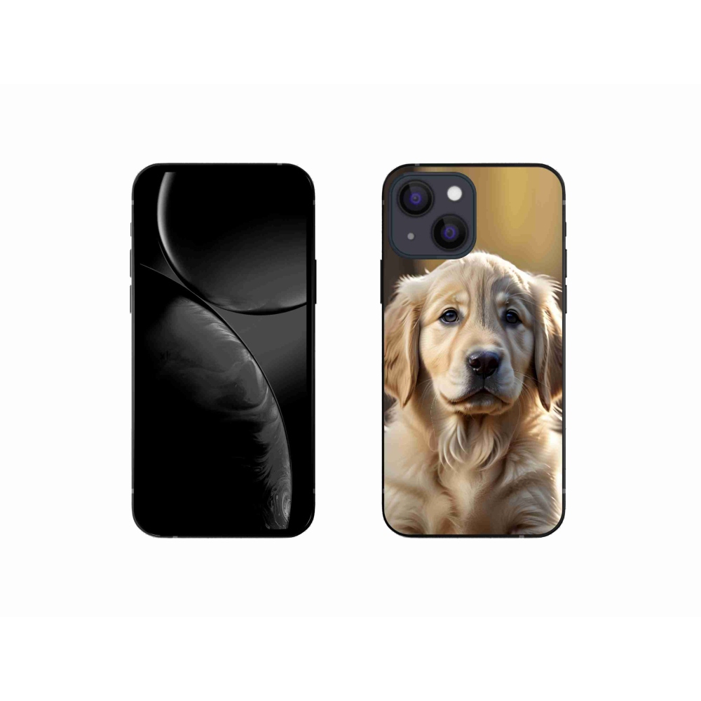 Gélový kryt mmCase na iPhone 13 Mini - roztomilý zlatý retriever