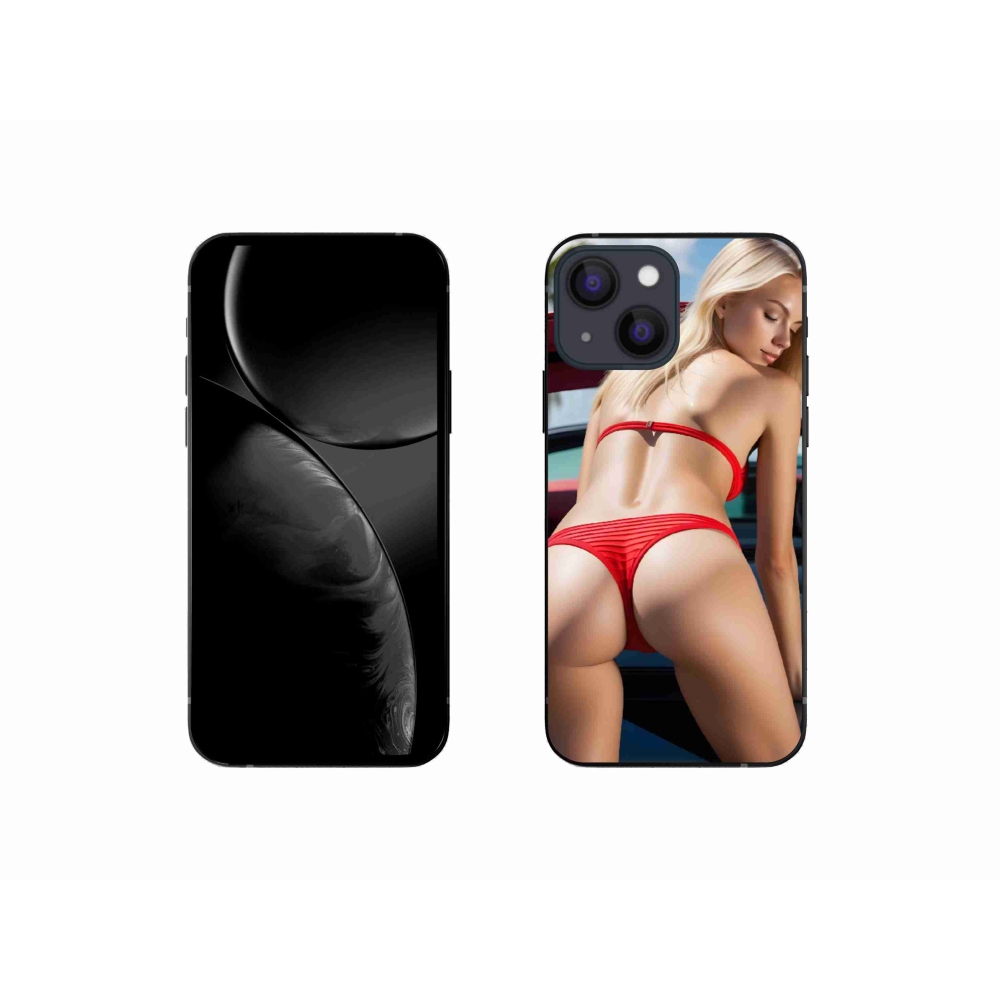 Gélový kryt mmCase na iPhone 13 Mini - sexy žena 2