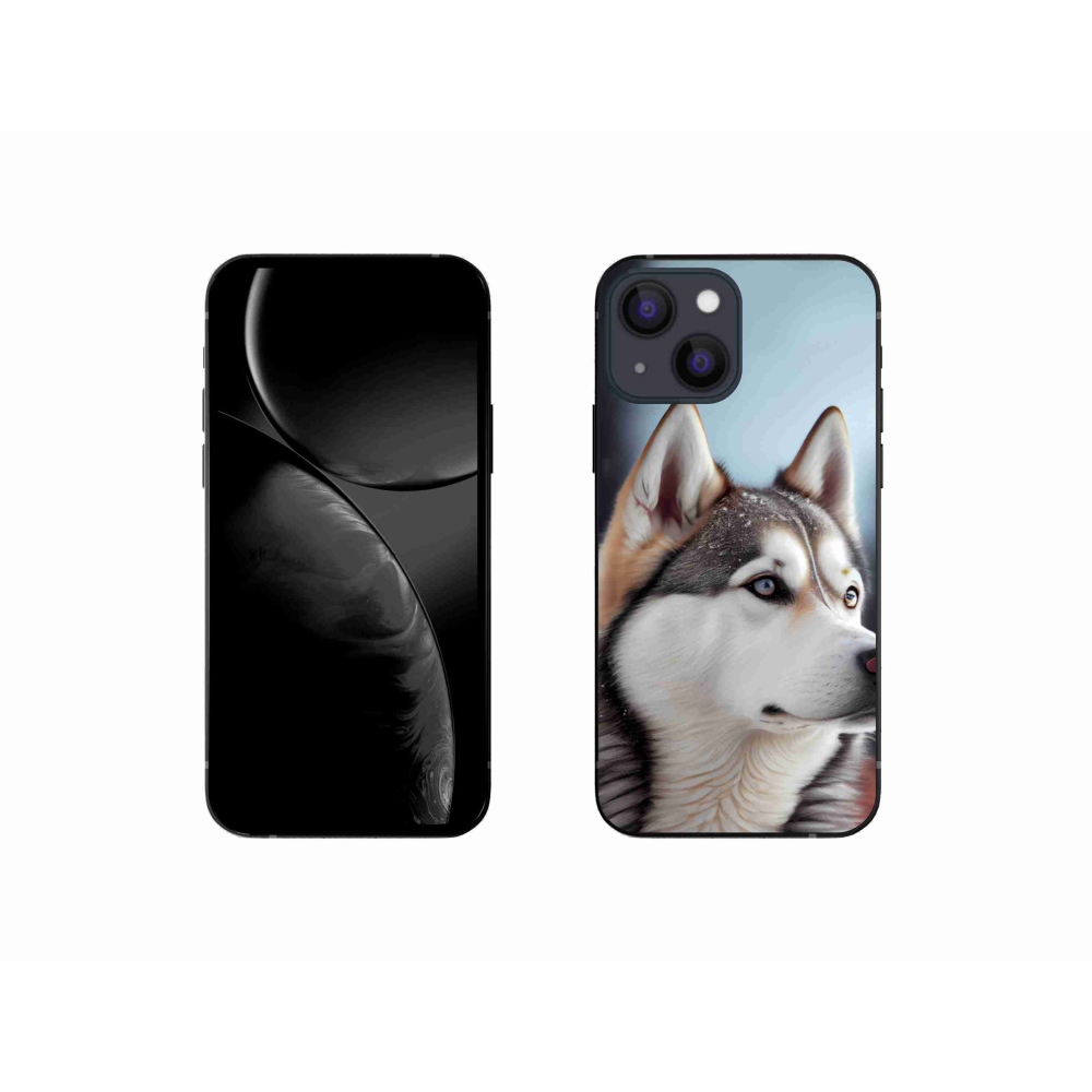 Gélový kryt mmCase na iPhone 13 Mini - sibírsky husky