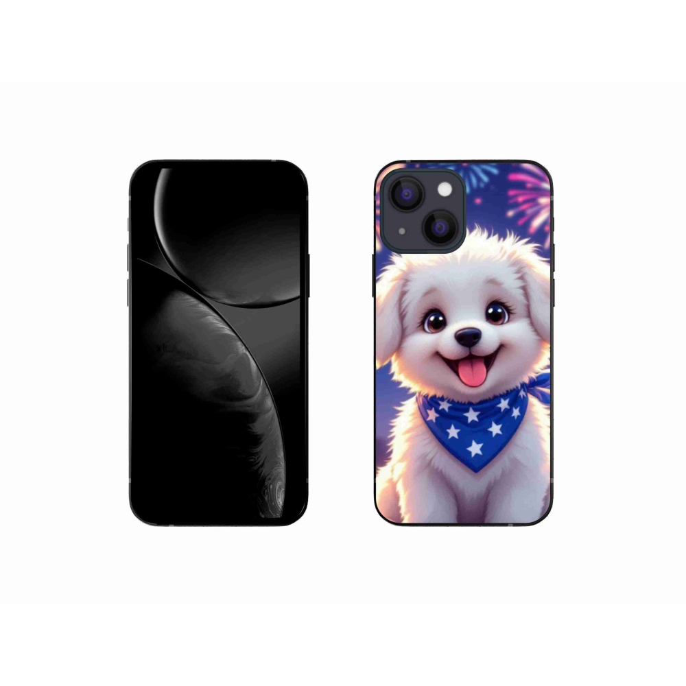 Gélový kryt mmCase na iPhone 13 Mini - slávnostné šteňa