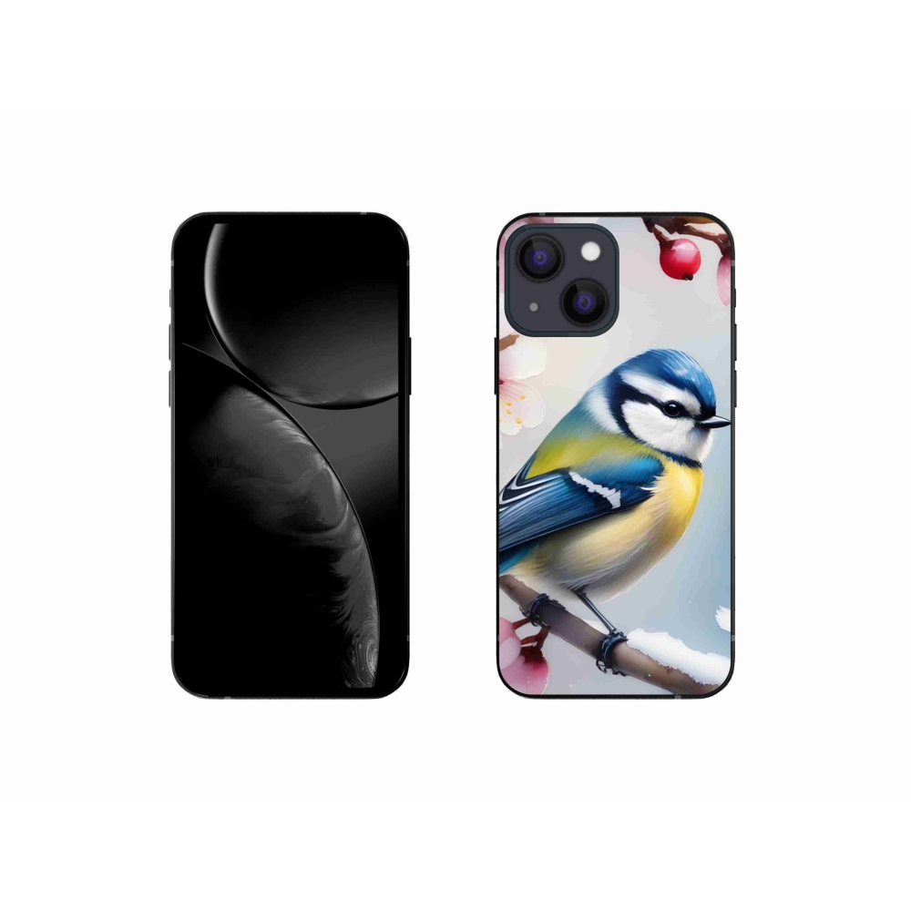 Gélový kryt mmCase na iPhone 13 Mini - sýkorka