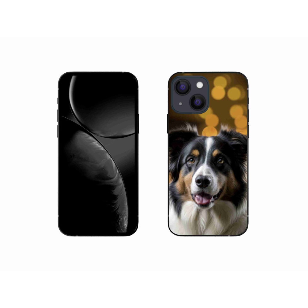 Gélový kryt mmCase na iPhone 13 Mini - usmievavý austrálsky ovčiak