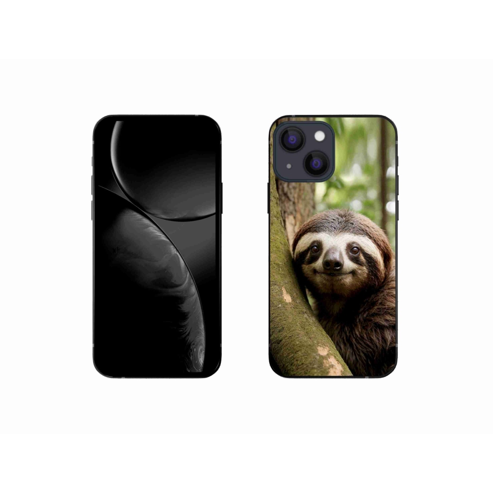 Gélový kryt mmCase na iPhone 13 Mini - usmievavý leňochod