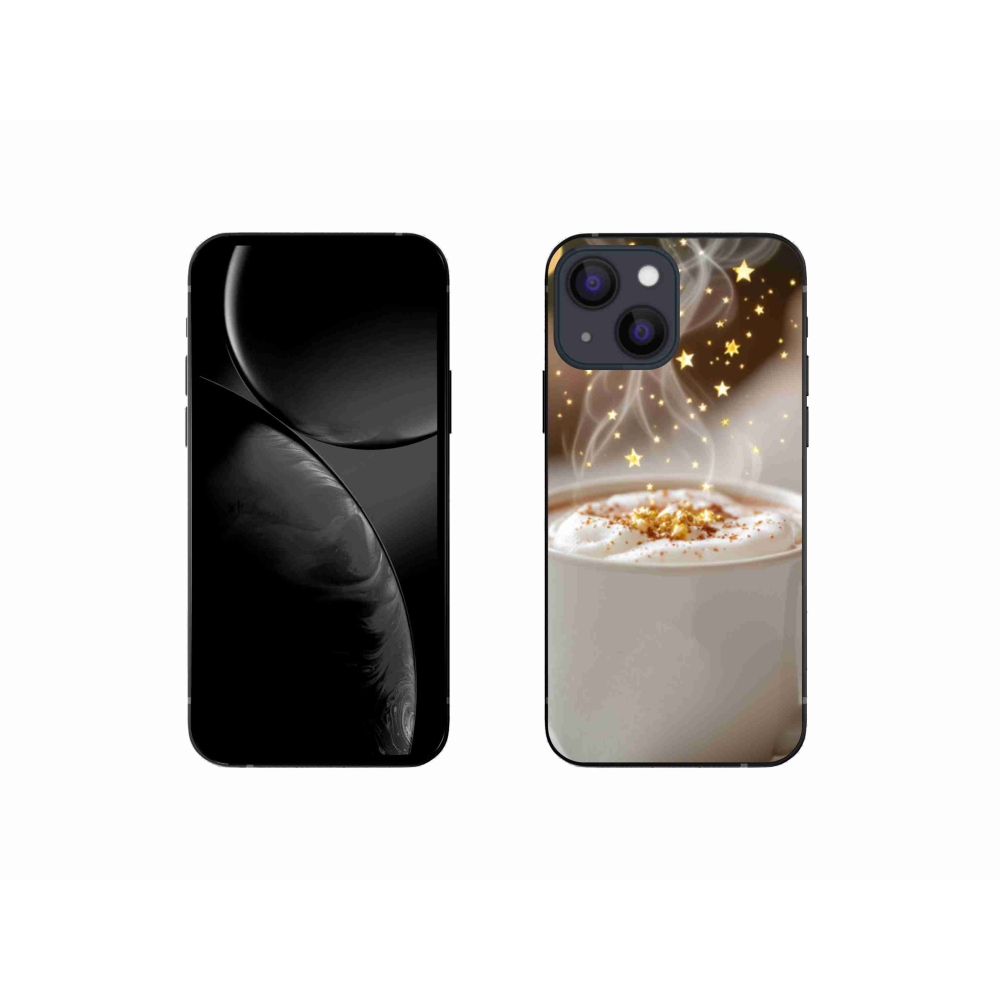 Gélový kryt mmCase na iPhone 13 Mini - vianočný horúci nápoj