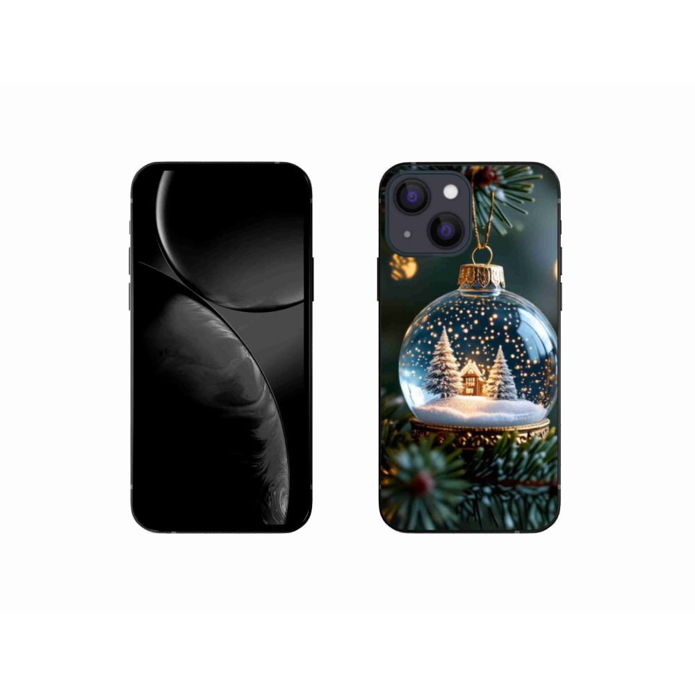 Gélový kryt mmCase na iPhone 13 Mini - vianočné gule 2