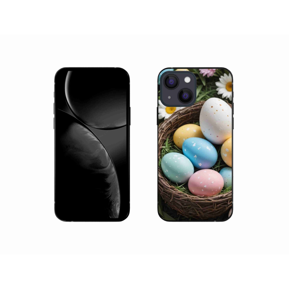 Gélový kryt mmCase na iPhone 13 Mini - veľkonočné vajíčka 2