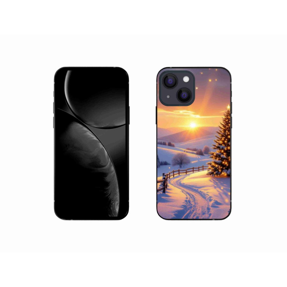 Gélový kryt mmCase na iPhone 13 Mini - zimná krajina