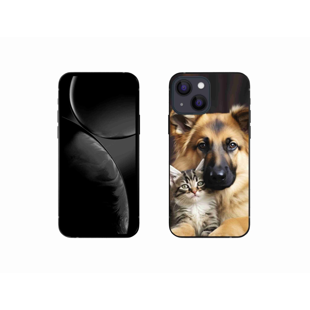 Gélový kryt mmCase na iPhone 13 Mini - zvieracie priateľstvo