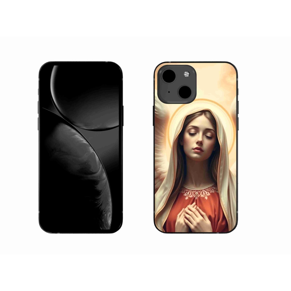Gélový kryt mmCase na iPhone 13 - náboženský motív