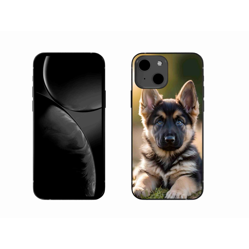 Gélový kryt mmCase na iPhone 13 - nemecký ovčiak v prírode