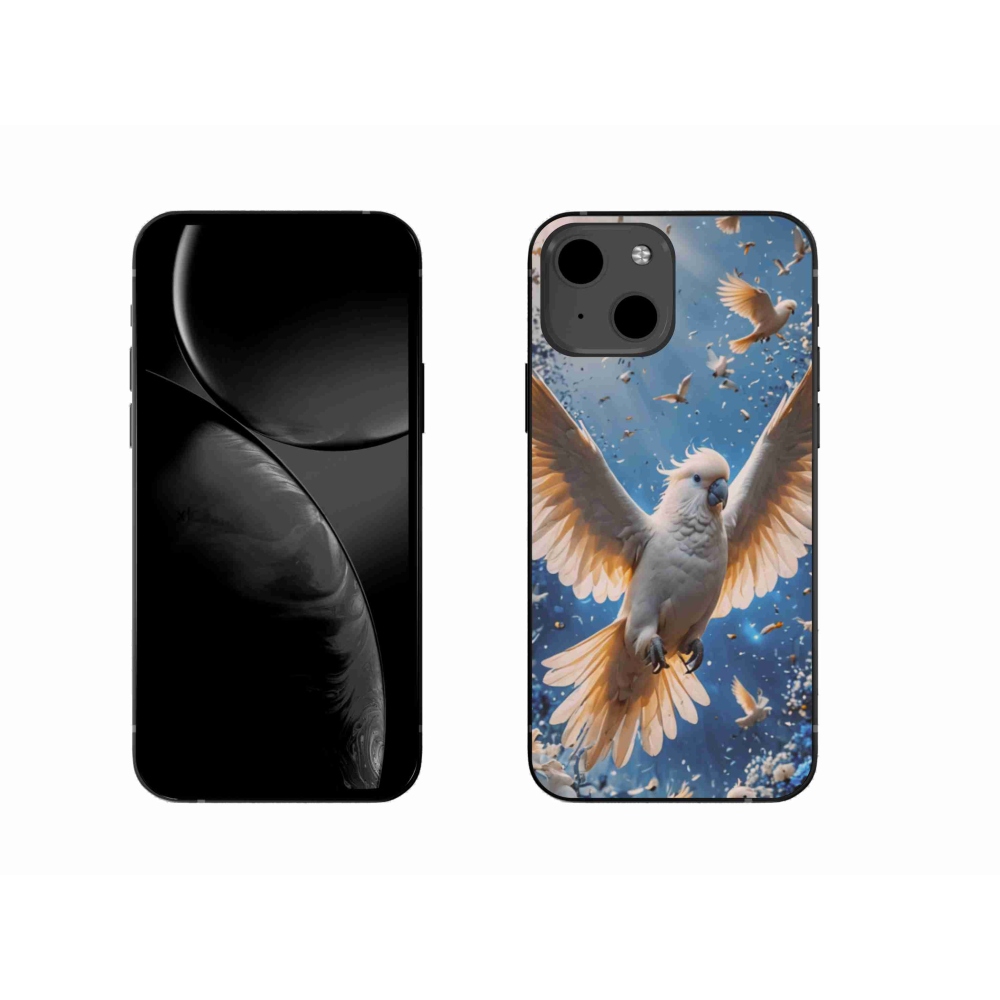 Gélový kryt mmCase na iPhone 13 - papagáj kakadu