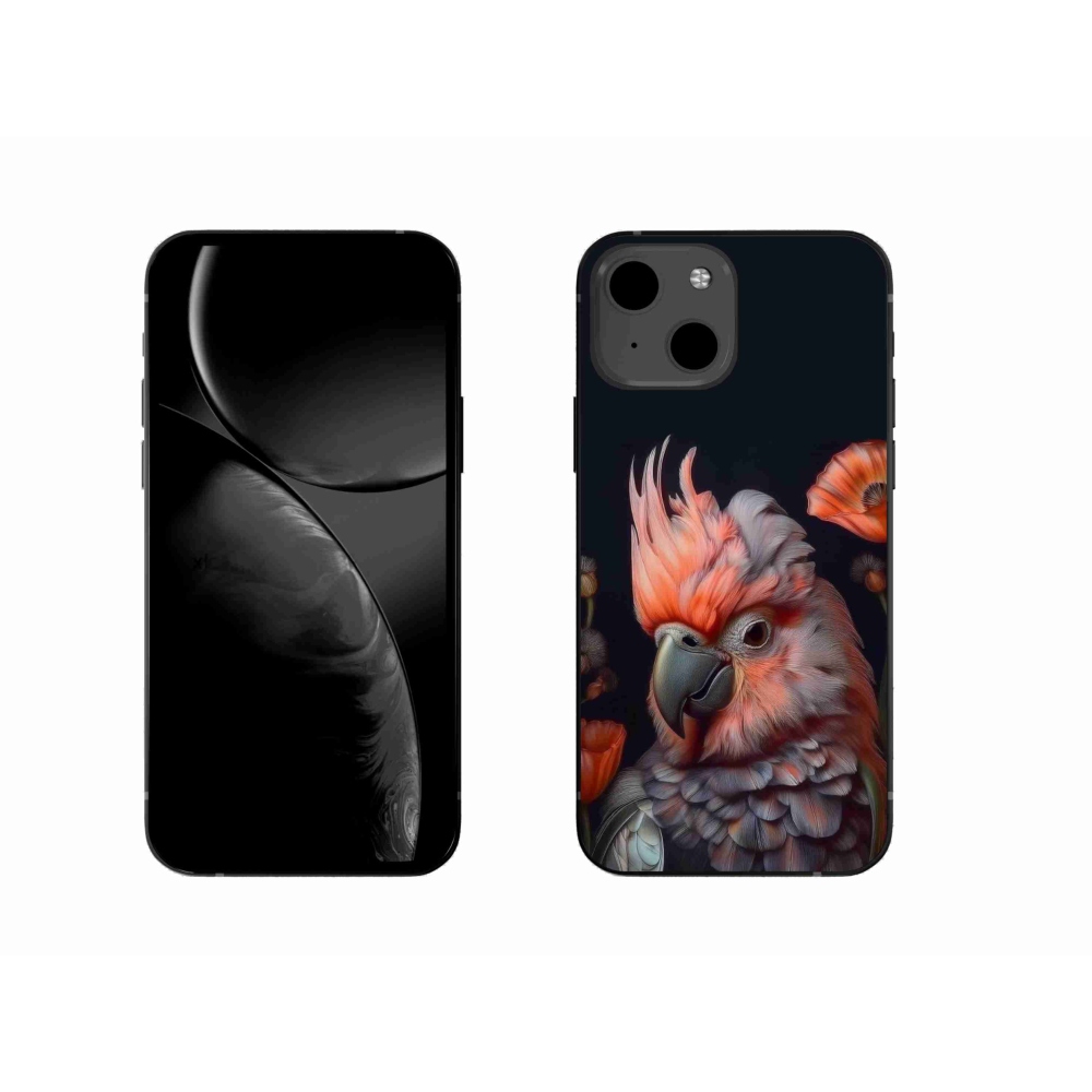 Gélový kryt mmCase na iPhone 13 - papagáj kakadu vo farbách