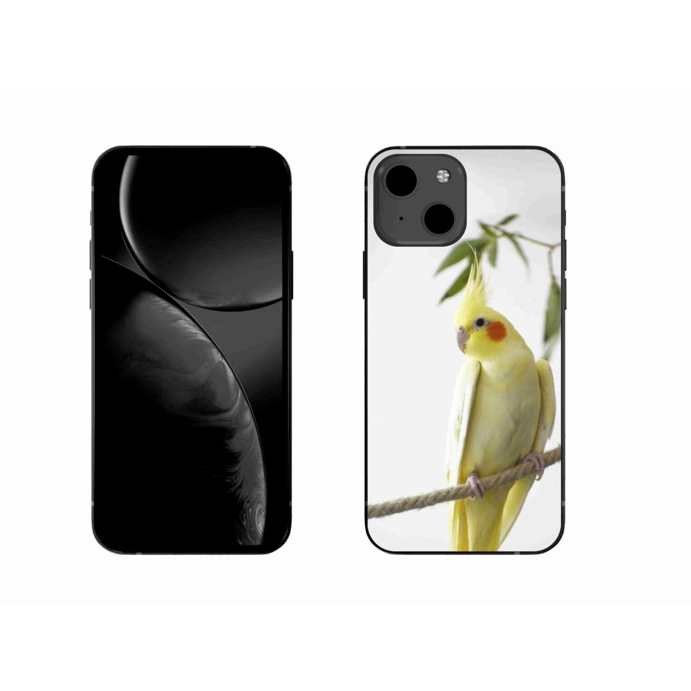 Gélový kryt mmCase na iPhone 13 - papagáj korela chocholatá