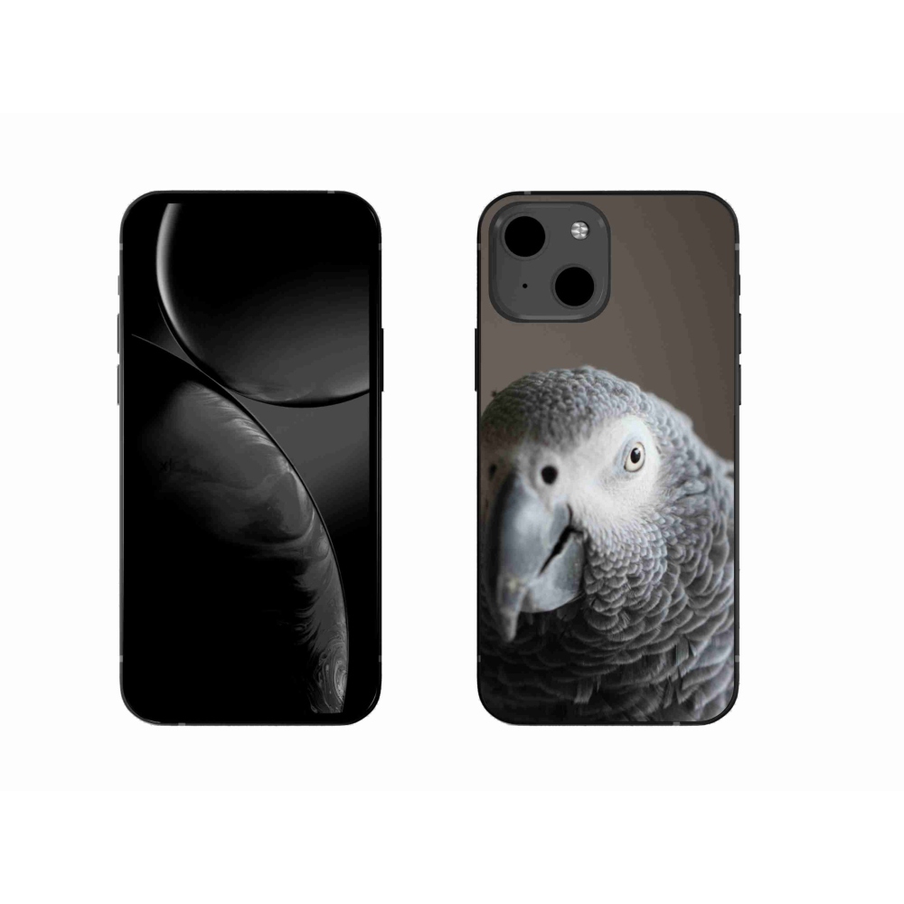 Gélový kryt mmCase na iPhone 13 - papagáj žako 2