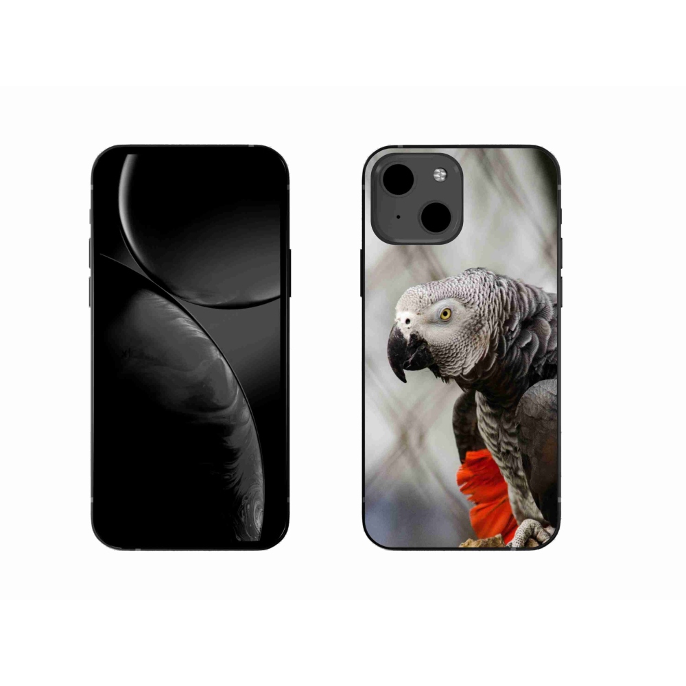 Gélový kryt mmCase na iPhone 13 - papagáj žako 3