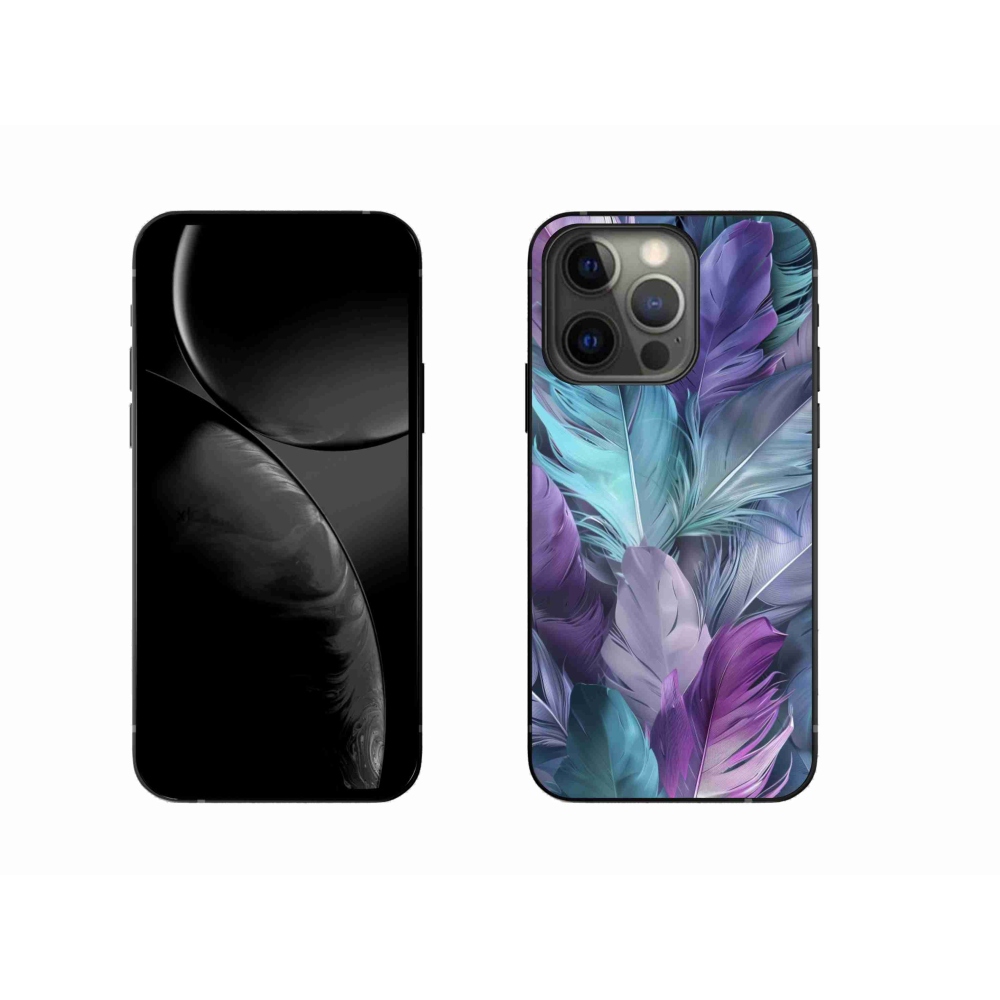 Gélový kryt mmCase na iPhone 13 Pro - farebné perie 2