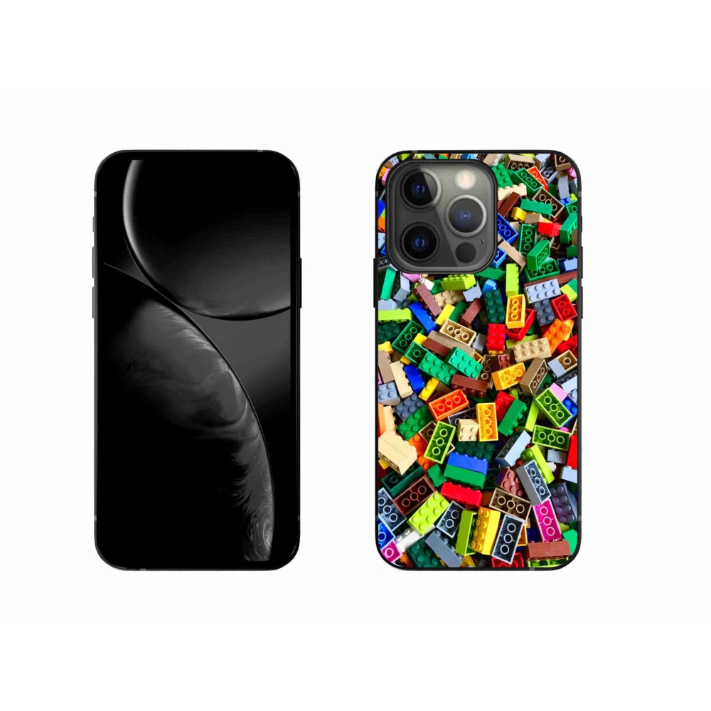 Gélový kryt mmCase na iPhone 13 Pro - farebné stavebné kocky