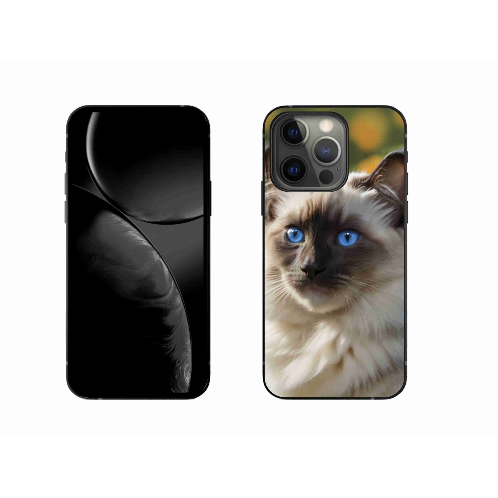 Gélový kryt mmCase na iPhone 13 Pro - biely ragdoll