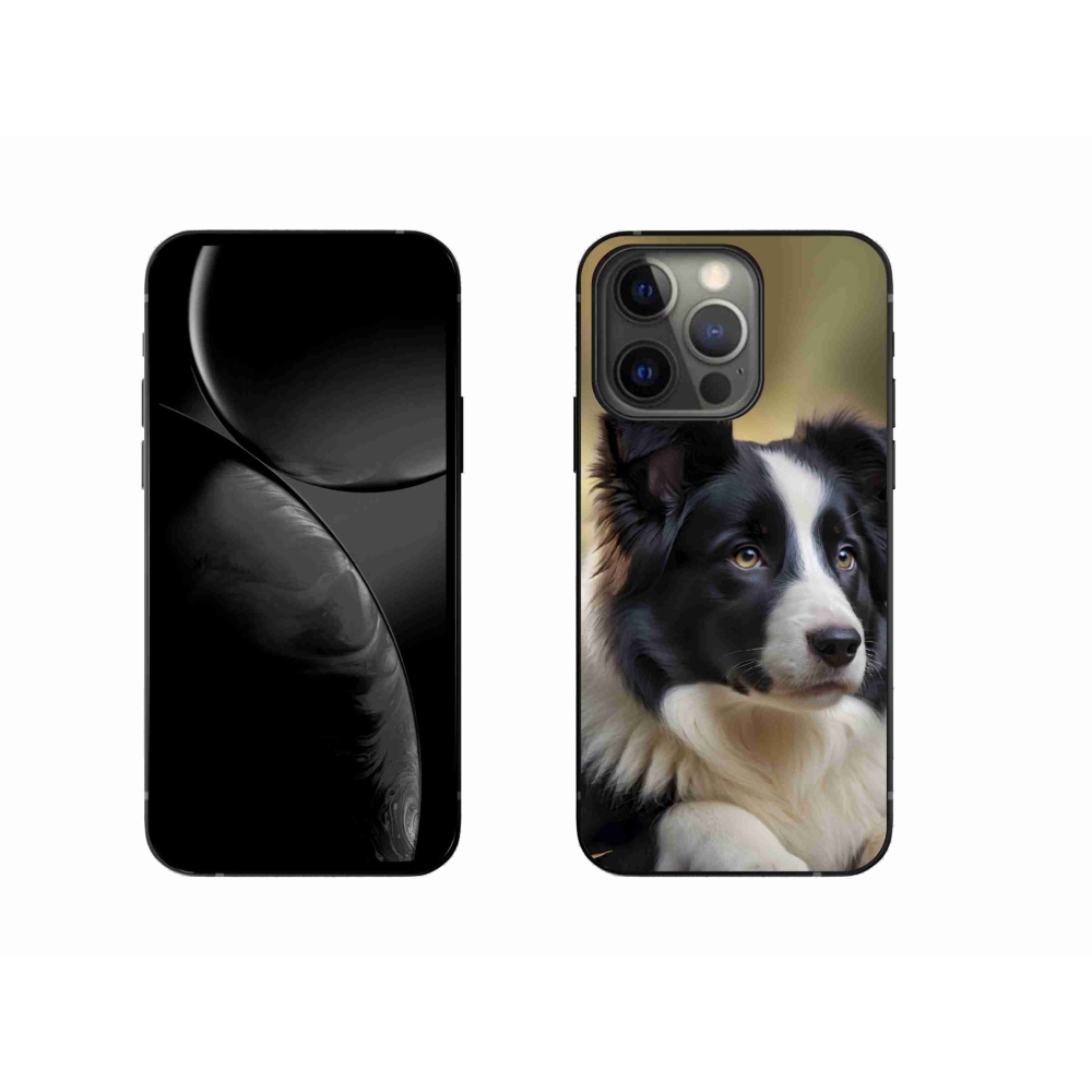 Gélový kryt mmCase na iPhone 13 Pro - border kólia 2