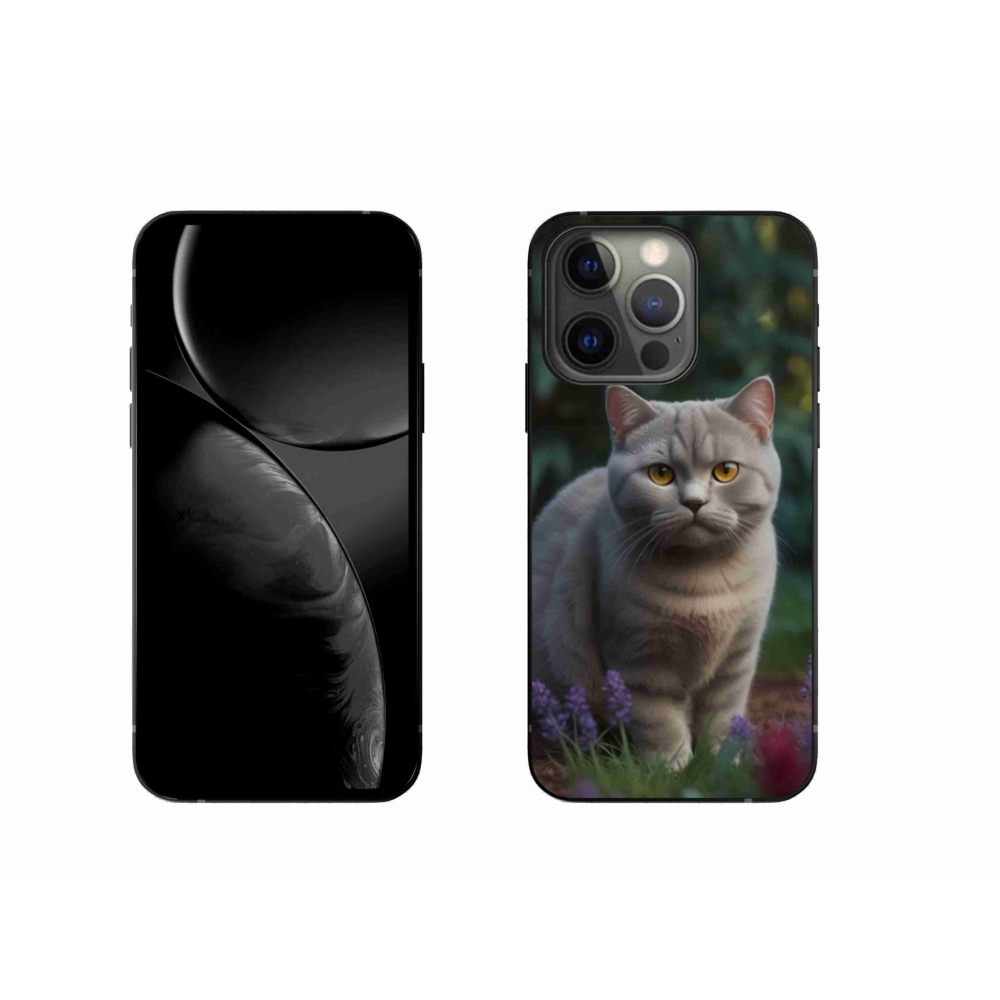 Gélový kryt mmCase na iPhone 13 Pro - britská mačka