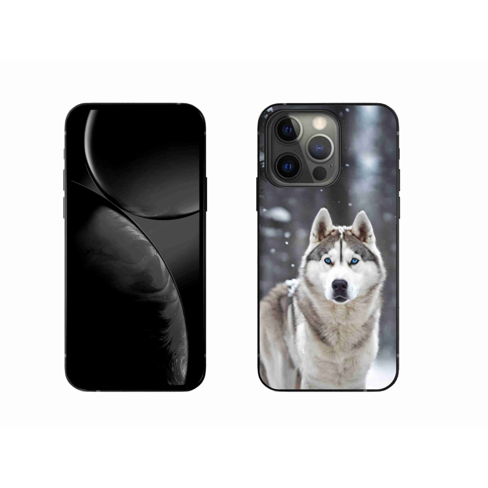 Gélový kryt mmCase na iPhone 13 Pro - husky 2