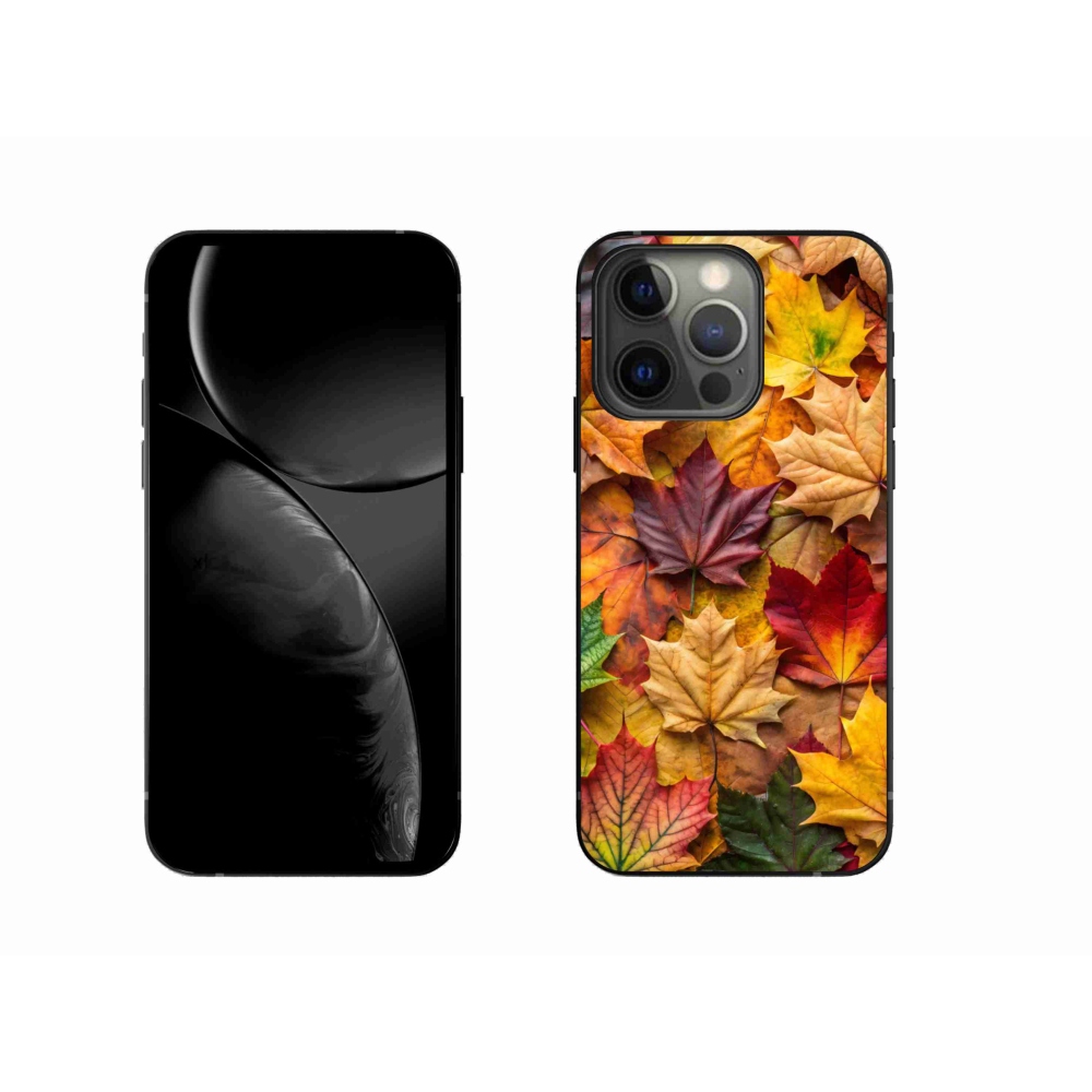Gélový kryt mmCase na iPhone 13 Pro - javorové listy 2