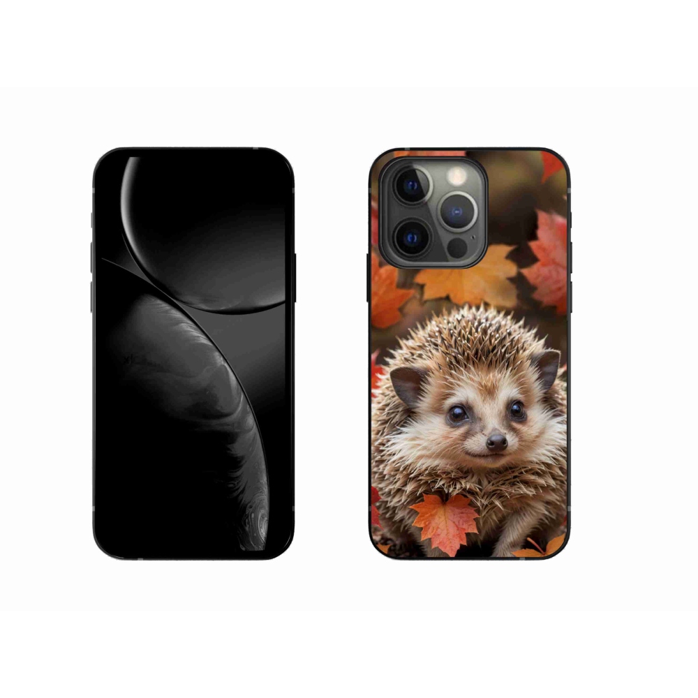 Gélový kryt mmCase na iPhone 13 Pro - ježko v lístii