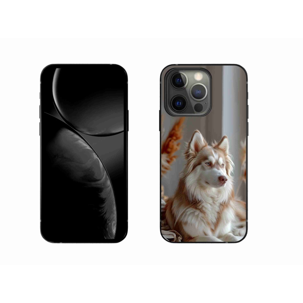 Gélový kryt mmCase na iPhone 13 Pro - pokojný sibírsky husky