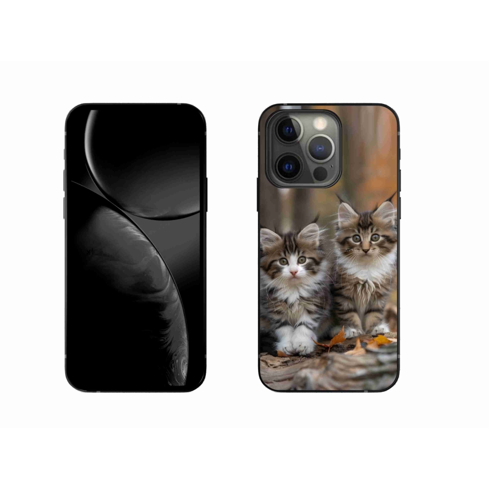 Gélový kryt mmCase na iPhone 13 Pro - mačacie duo 3