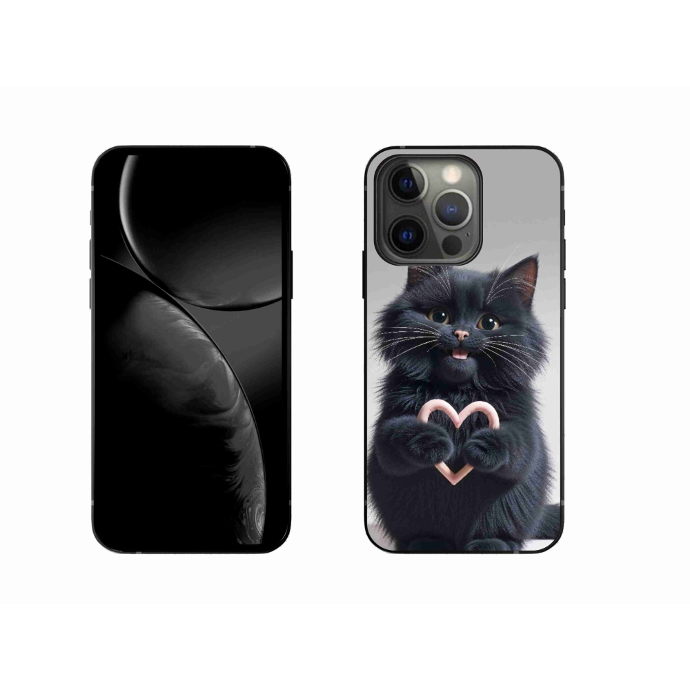 Gélový kryt mmCase na iPhone 13 Pro - mačacia láska 3