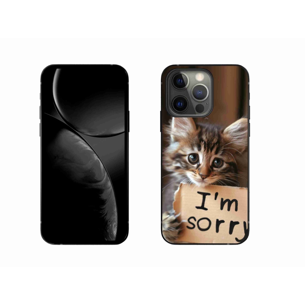 Gélový kryt mmCase na iPhone 13 Pro - mačacie ospravedlnenie