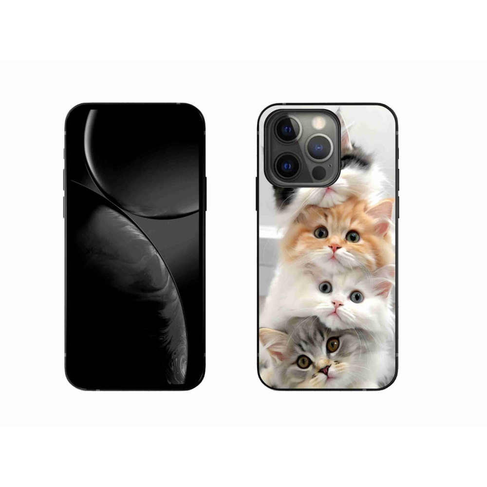 Gélový kryt mmCase na iPhone 13 Pro - mačacia partia