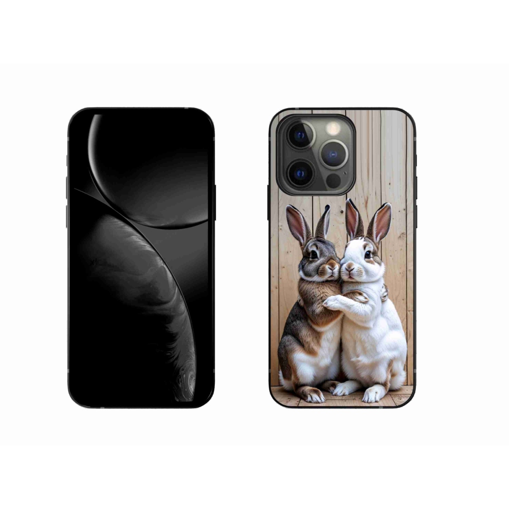 Gélový kryt mmCase na iPhone 13 Pro - králičie pár