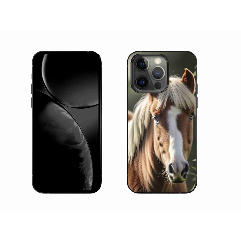 Gélový kryt mmCase na iPhone 13 Pro - kôň so svetlou hrivou