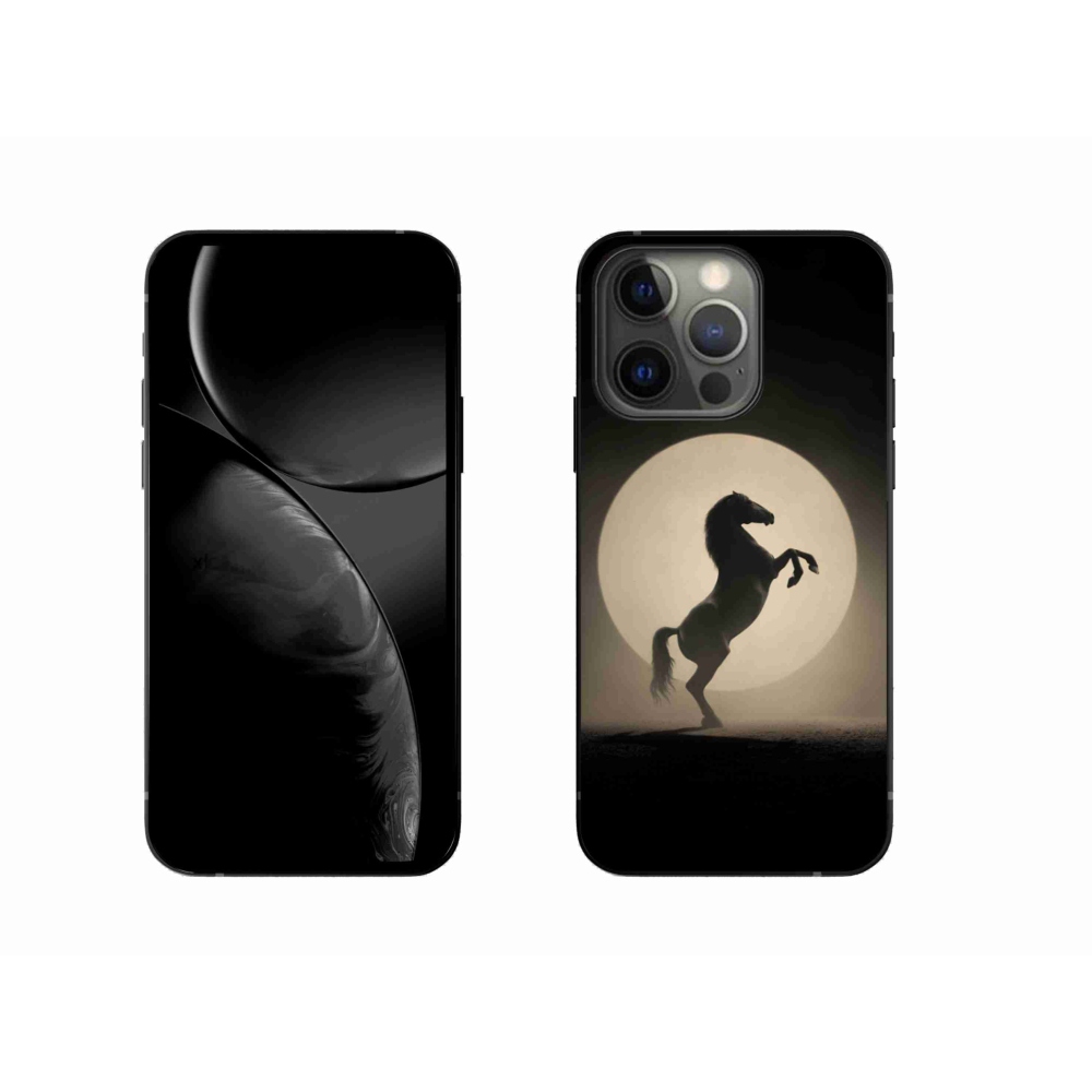 Gélový kryt mmCase na iPhone 13 Pro - kôň v siluete