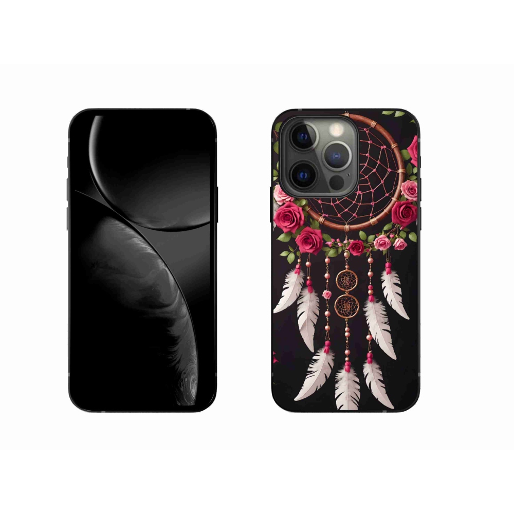Gélový kryt mmCase na iPhone 13 Pro - lapač snov s ružami
