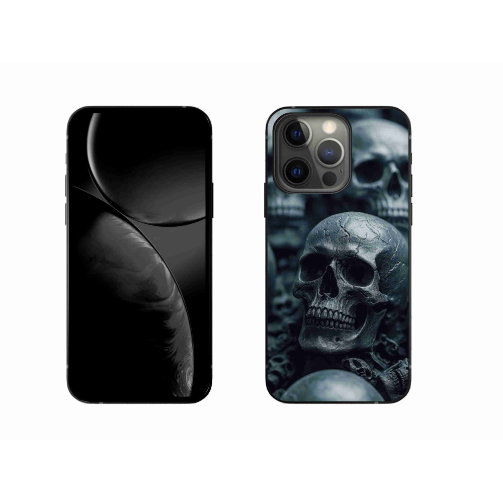 Gélový kryt mmCase na iPhone 13 Pro - lebka 2