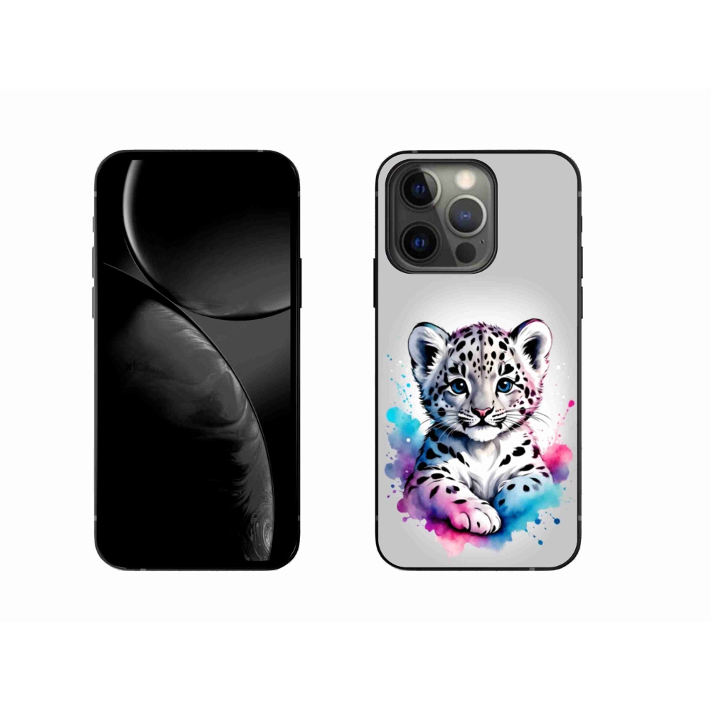 Gélový kryt mmCase na iPhone 13 Pro - leopardej mláďa