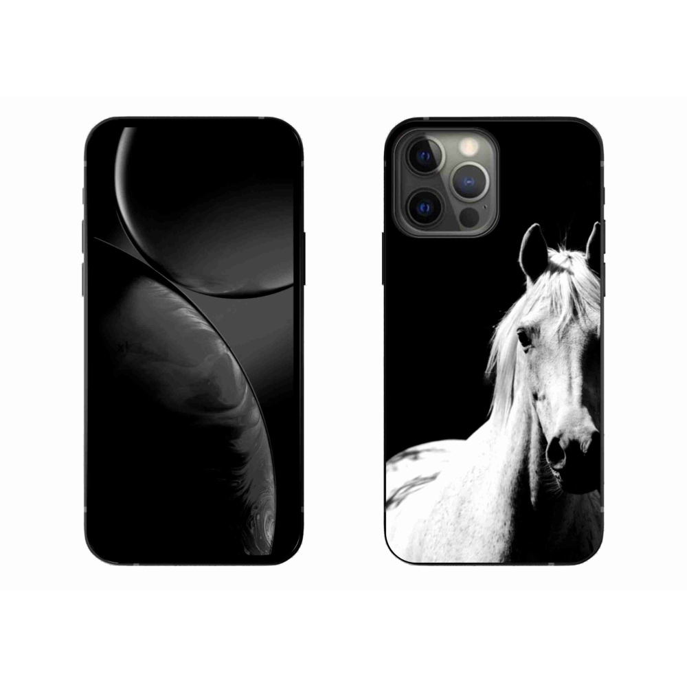 Gélový kryt mmCase na iPhone 13 Pro Max - biely kôň 5